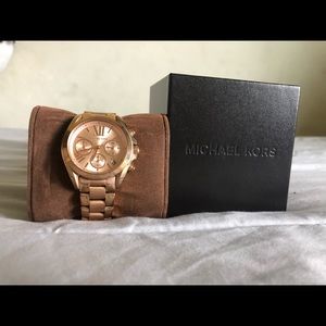 Rose gold MK watch